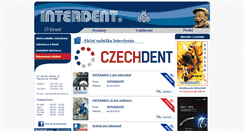 Desktop Screenshot of interdent.cz
